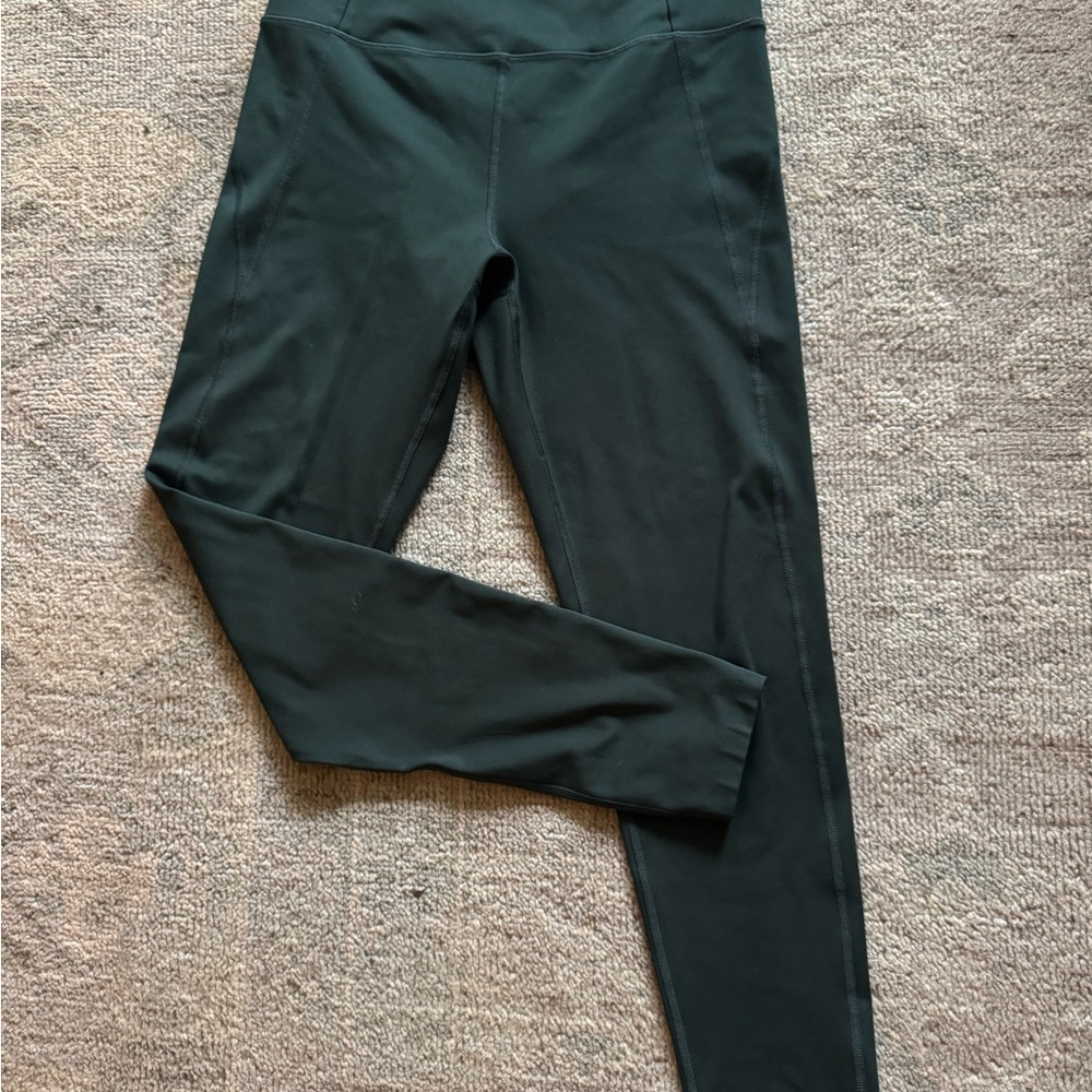 girlfriend collective Forest Green High-Rise Leggings and bra set